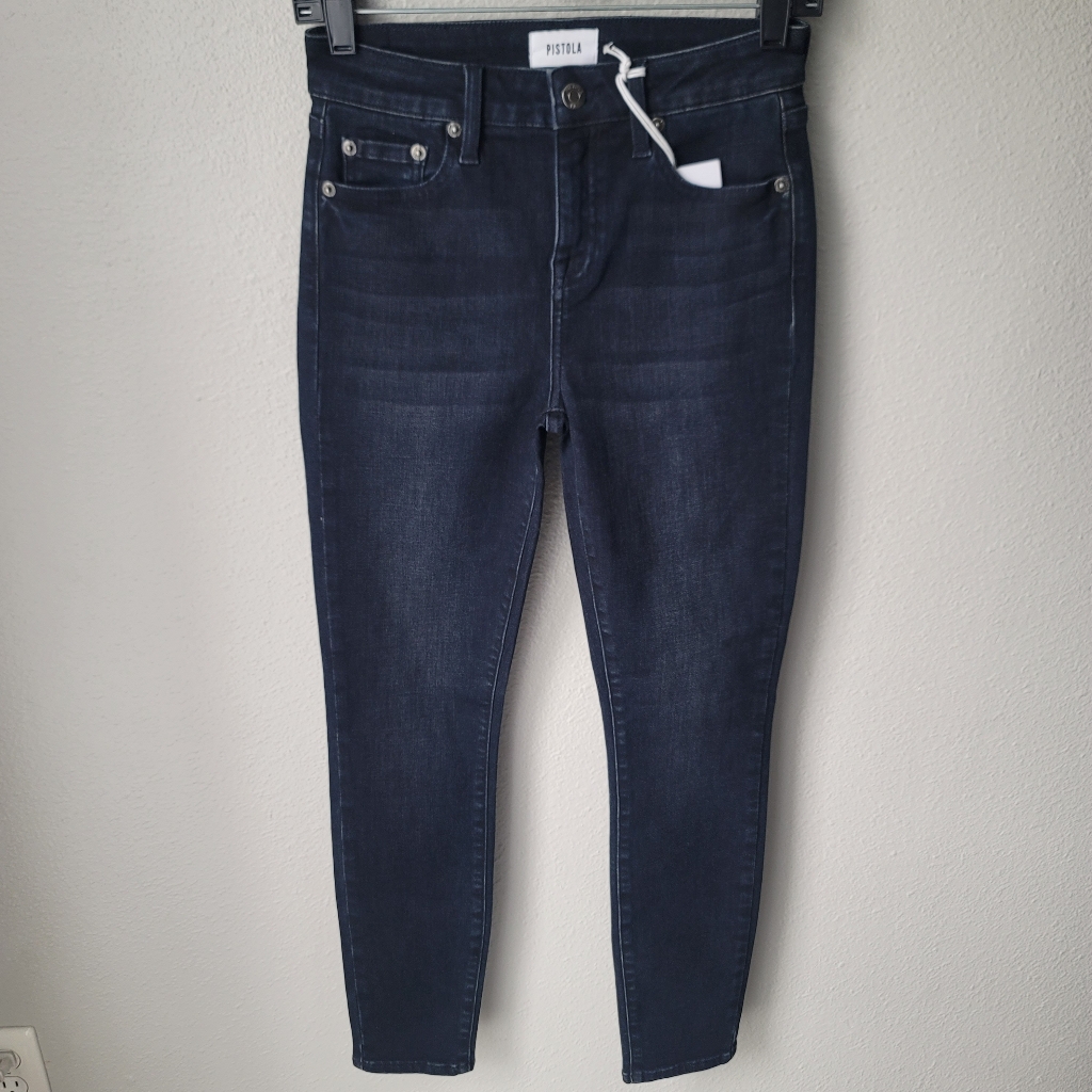 Nwt Pistola Audrey Mid Rise Dark Wash Skinny Jean Size 26 Color Joyride